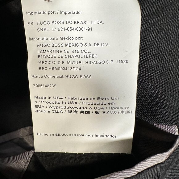 Hugo Boss Blazer Men Size 40R Black 100% Wool Made in USA The Grand Central US - Picture 13 of 14